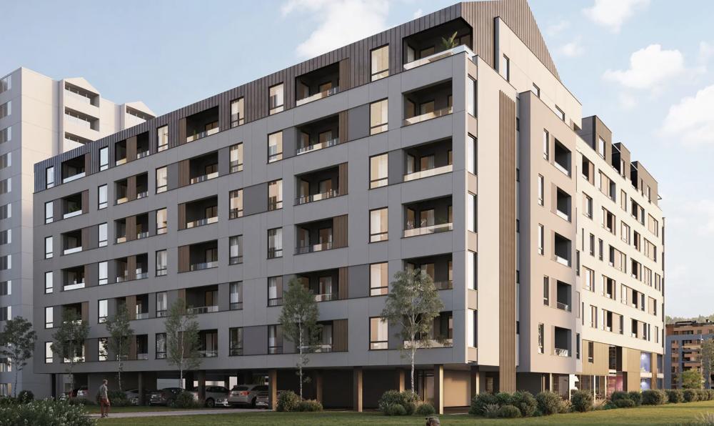 Slika projekta Komforni duplex useljivi stanovi u stambenom kompleksu na bulevaru